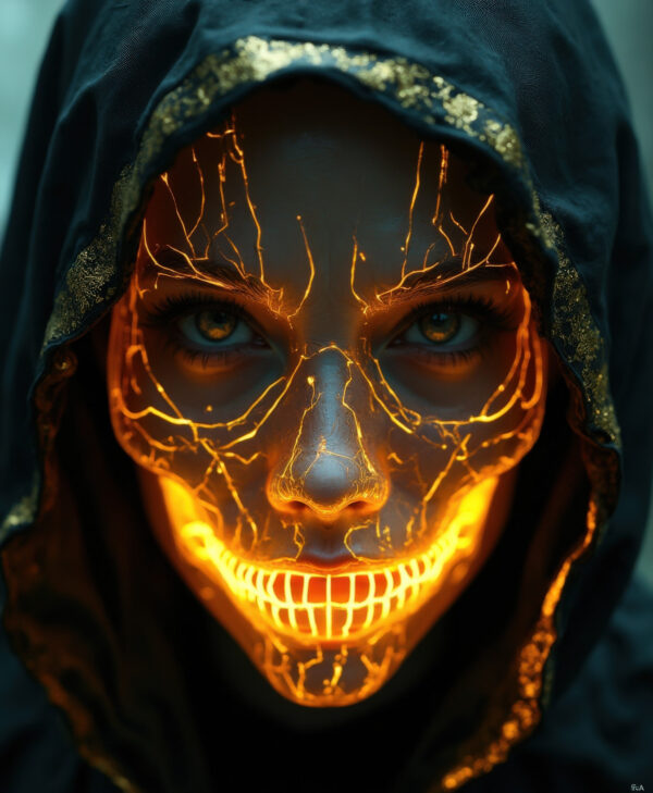 glowing mask